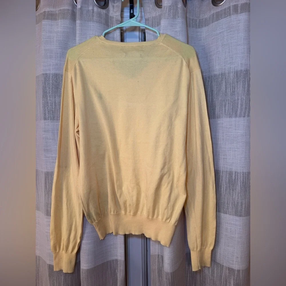 Ralph Lauren Light Yellow Pima Cotton Sweater